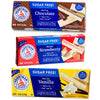 Voortman Sugar Free Wafers - Variety Pack - Strawberry (1, 9Oz Pack) - Vanilla (1, 9Oz Pack) - Chocolate (1, 9Oz Pack) - Baked With Real Ingredients