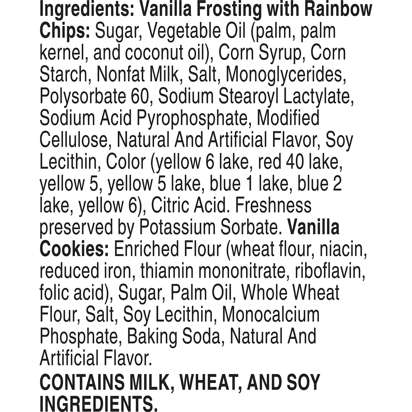 Dunkaroos Vanilla Cookies and Rainbow Chip Frosting, 1 oz, 6 ct (Pack of 6)