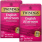 Twinings English Afternoon Tea 2-Pack – Caffeinated Black Tea Bags, 20 Count Each, Individually Wrapped