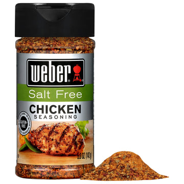 Weber Salt Free Chicken Seasoning, 5 Ounce Shaker (Pack Of 6)