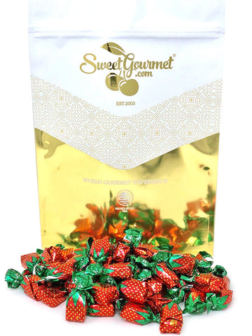 SweetGourmet Arcor Strawberry Bon Bons Buds Filled Hard Candy | 5 Pounds