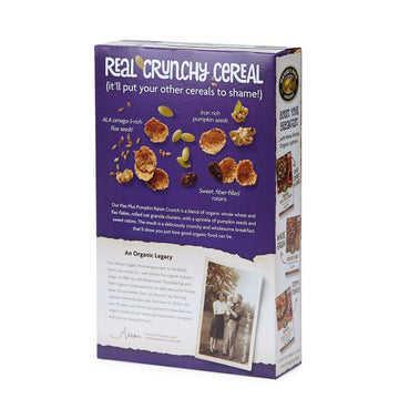 Natures Path Flax Plus Organic Cereal, Pumpkin Raisin Crunch, 12.35 Oz Box