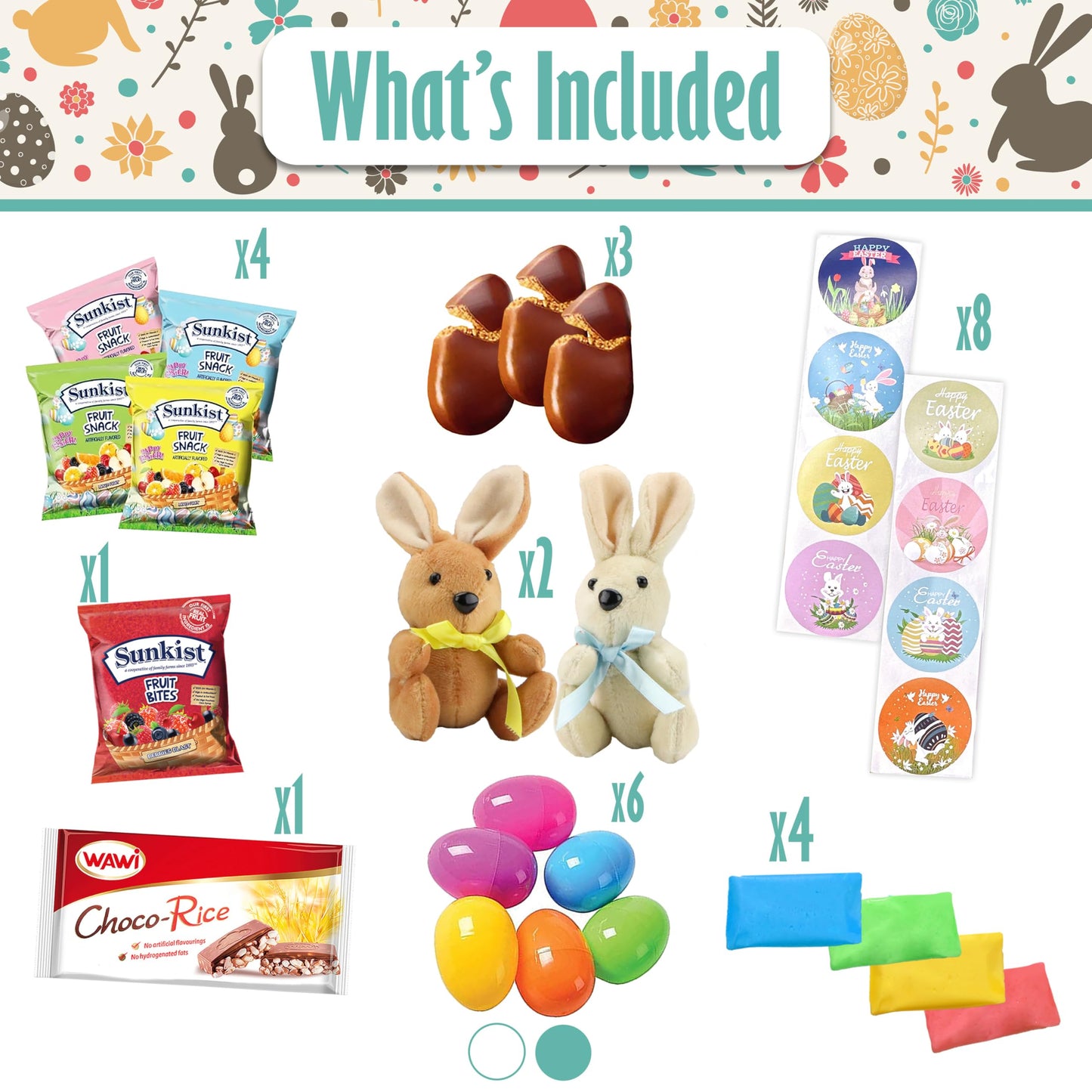 Easter Snack Green Tin (56 Count) Filled With Treats Peelable Marshmallow Gummies, Bunny And More, Great Package For Family, Fri