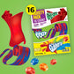 Fruit Roll-Ups, Fruit By The Foot, Gushers, Snacks Variety Pack, Kids Snacks, Halloween Candy Alternative, 16 Ct