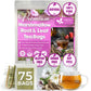 FRESHDRINKUS Marshmallow Root and Leaf Herbal Tea Bags, 100% Natural, 75 Tea Bags, Vegan, Eco-Conscious, No Sugar, No Caffeine, No Gluten