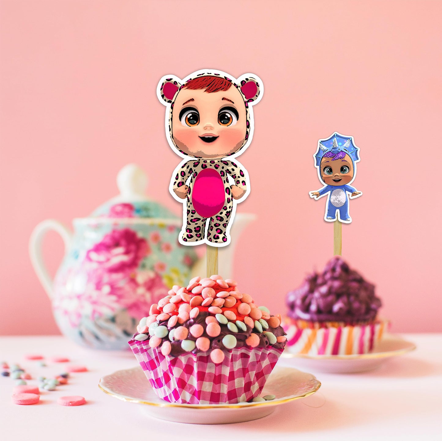 Seyal Cri Babes Cupcake Topper
