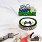 Ephlyn 1Pcs Video Game Happy 11Th Birthday Cake Topper Glitter Video Game Cake Pick Game On Controllers Ten Cheers To 11 Years C