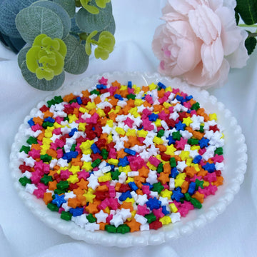 Littlestar Sprinkles - Colorful Deluxe Star Sprinkle For Cake Decorating 4 Ounce - Sugar Mix Star Sprinkles For Cupcake Toppers,