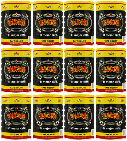 Yaucono Ground Coffee 10 Ounce Can (Pack of 12)