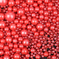 Red Sprinkles for Cake Decorating, 120g/4.23oz Edible Red Pearl Sprinkles Mix, Sugar Candy Pearls for Baking, Cookie Decorations