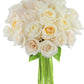 Crème de la Crème White Roses (Two Dozen) - The Collection Flowers Without Vase
