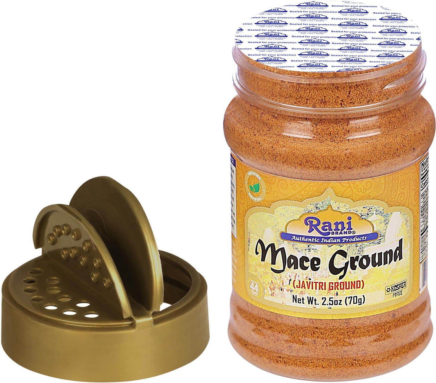 Rani Mace Ground (Javathri) Powder, Spice 2.5Oz (70G) Pet Jar ~ All Natural | Vegan | Gluten Friendly | Non-Gmo | Kosher | Indian Origin