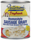 Pattersons Daybreak Sausage Gravy W Fresh Ground Pork - 12  8 Oz Cans