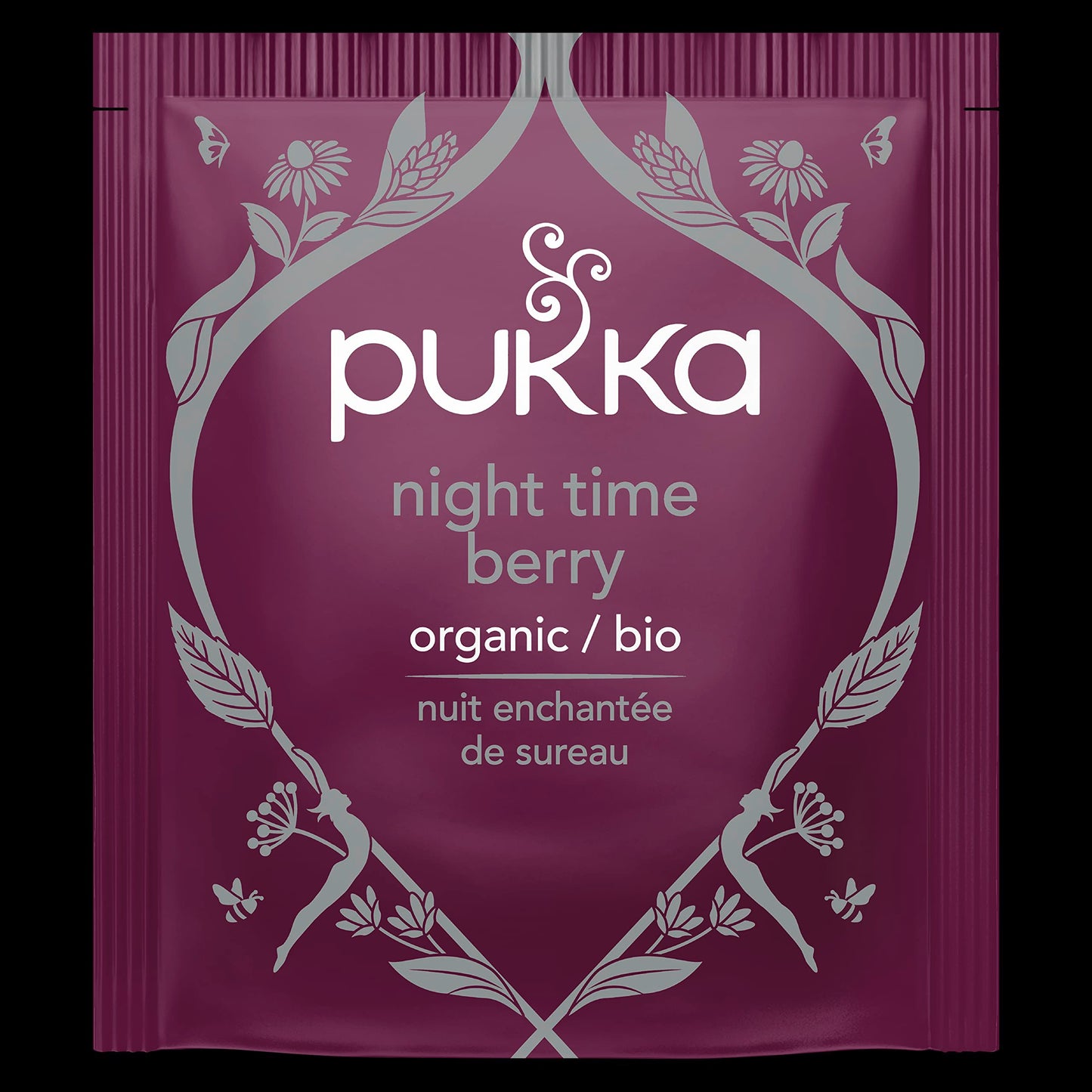 Pukka Organic Night Time Berry Herbal Tea, Caffeine Free, 20 Tea Bags, Model 69632954