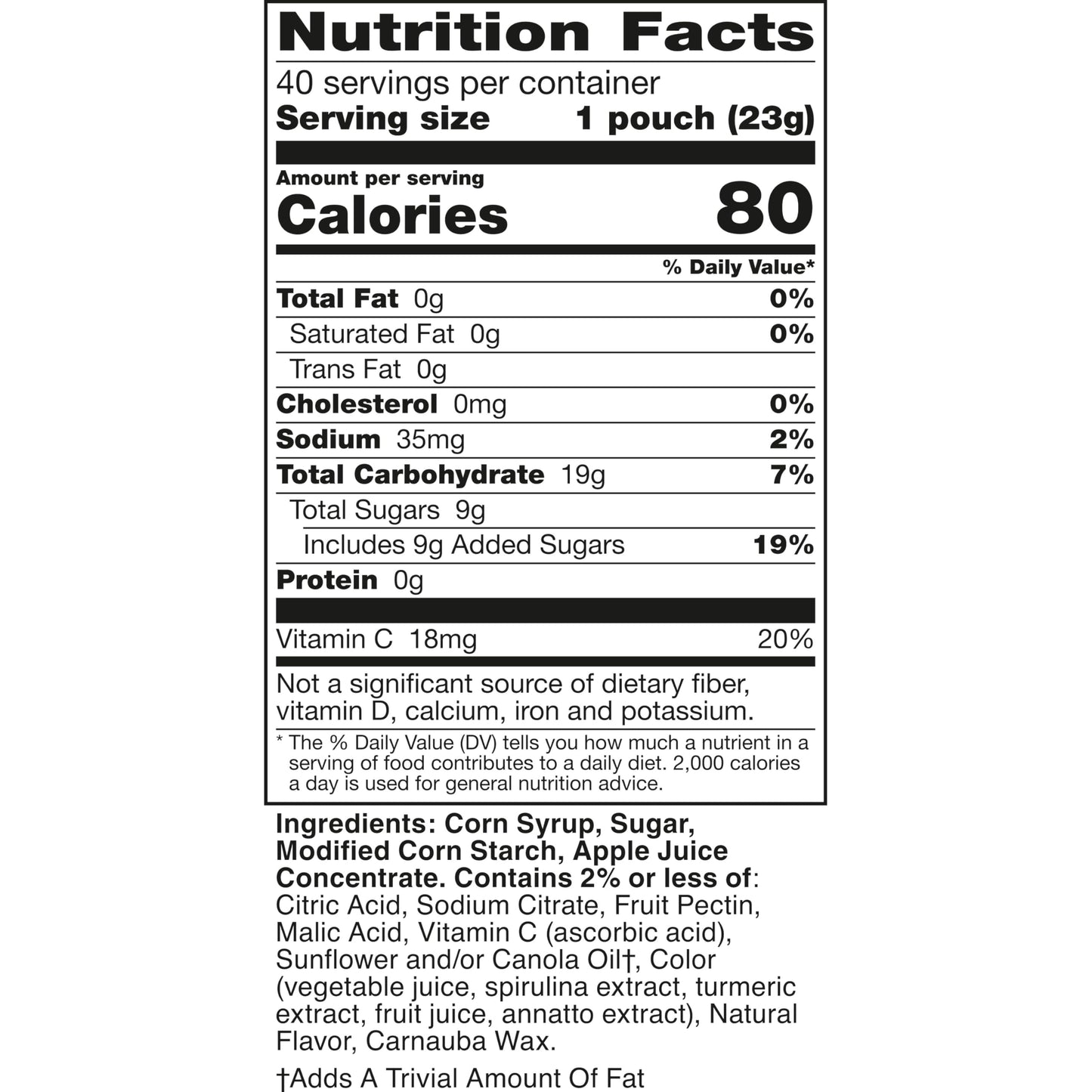 Bluey Fruit Flavored Snacks, Gluten Free, Kids Snacks, Family Pack, 40 Ct, 32 oz