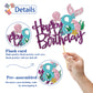 Roadsea Mermaid Happy 8Th Brithday Cake Topper - Under The Sea Theme Girl Kid Night Birthday Cake Supplies/Ocean World 8Th Merma