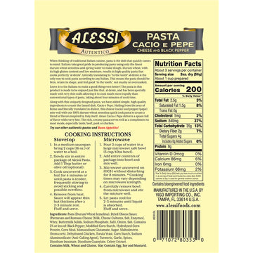 Alessi 4 Minute Pasta (Cheese & Black Pepper, 6.35 Ounce (Pack Of 1))
