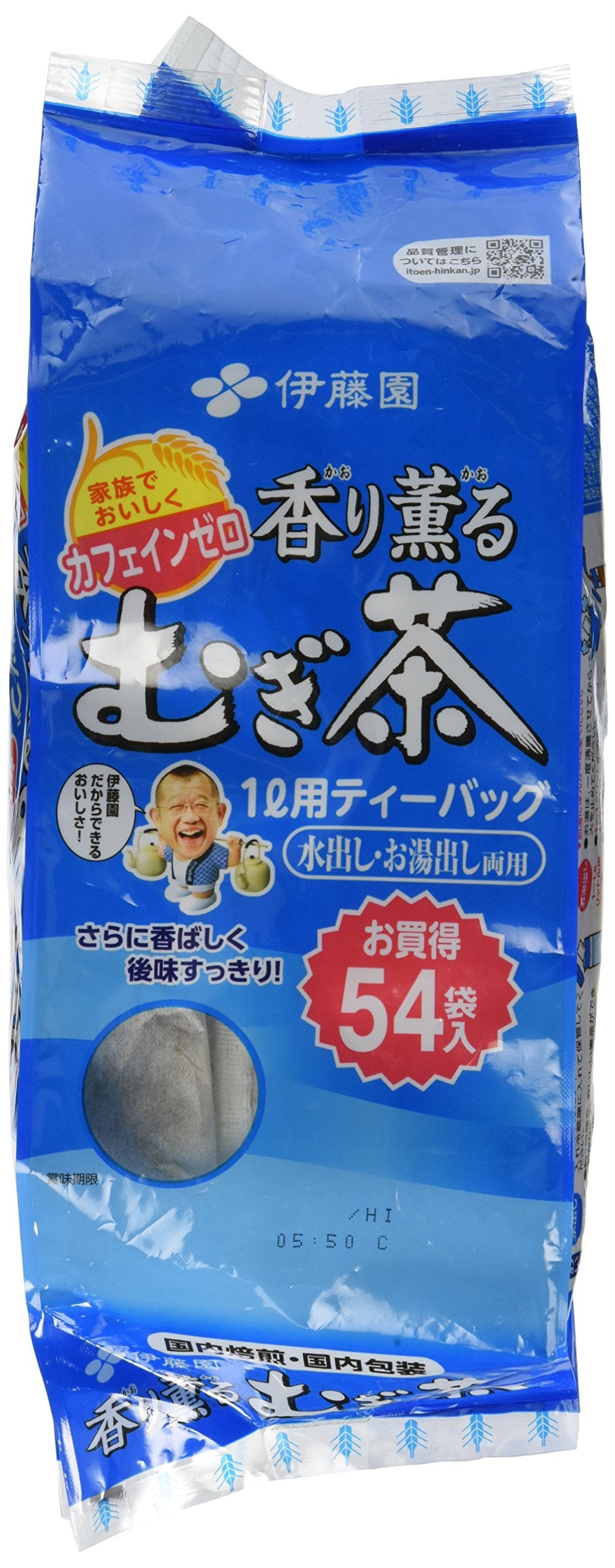 ITO EN Japanese Barley Tea Mugichae - Aromatic Cold/Hot - 54 Bags