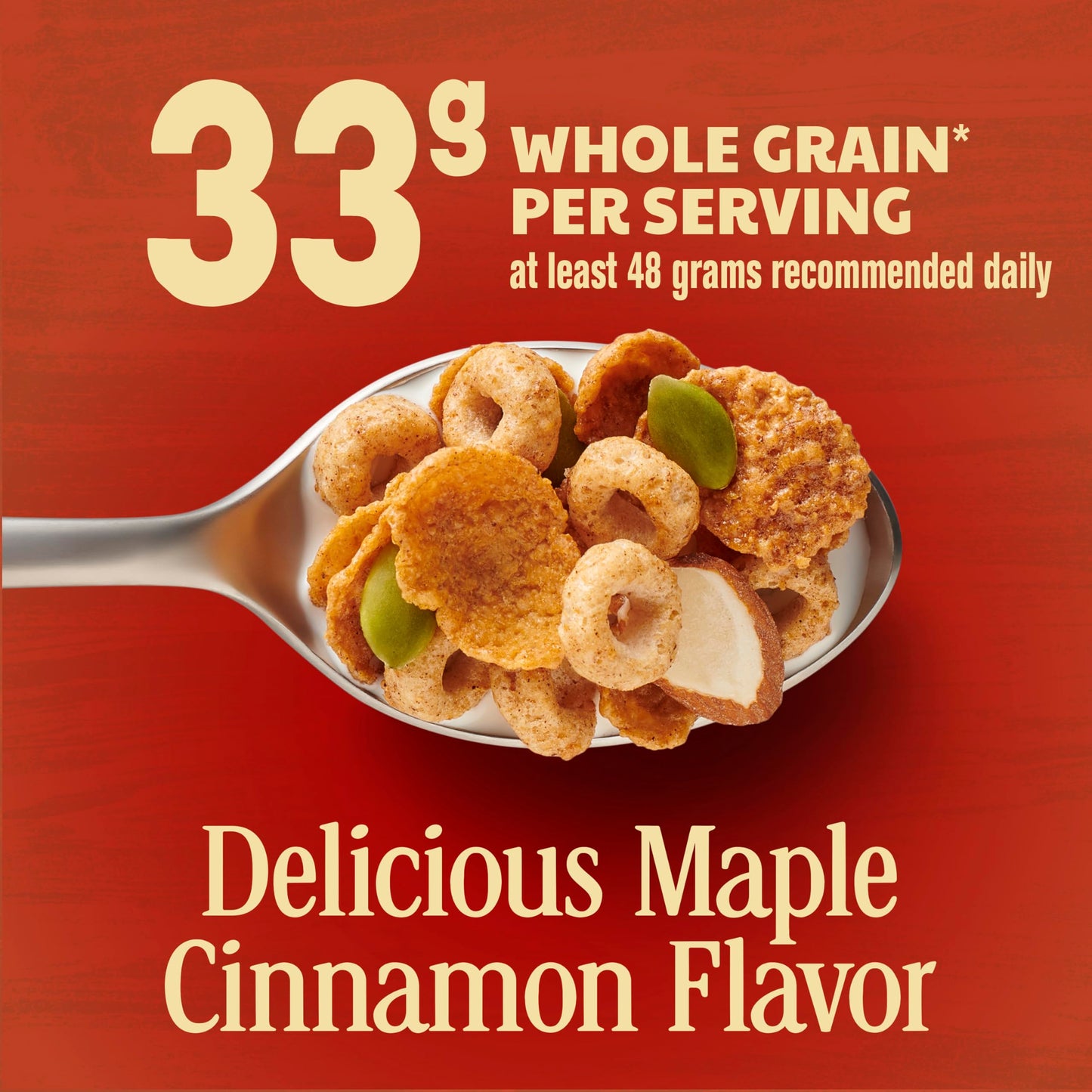 Cheerios Hearty Nut Medley Breakfast Cereal, Maple Cinnamon Flavored, Made With Whole Grain, Family Size, 20 Oz