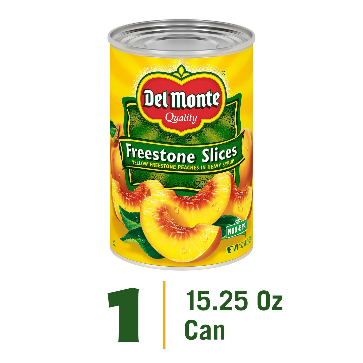 Del Monte Canned Sliced Peaches in Heavy Syrup, 15.25 Ounce, Model 2000852