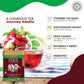 Pride Of India | Pommberry Wine-Inspired Fruity Green Tea | 15 Pyramid Full Leaf Individually Wrapped Tea Bags | Tangy & Fruity Flavor | Vibrant & Uplifting Experience | Caffeine Free, Non-Bioengineered