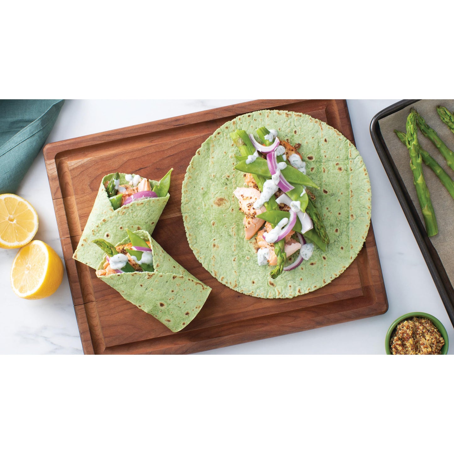 Mission Gluten Free Spinach Herb Tortilla Wraps, 6 Count, Trans Fat Free