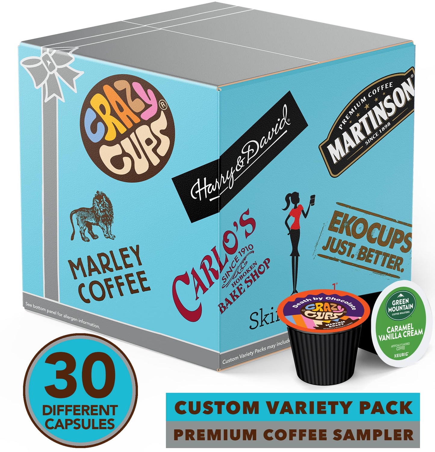 Coffee Variety Sampler Pack For Keurig K-Cup Malt-Inspired, 30 Count