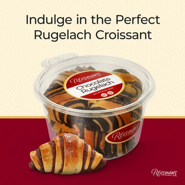 Chocolate Rugelach | Dairy-Free, Nut-Free, Ou Kosher-Certified Mini Croissants | Breakfast Pastry | Coffee And Tea Snack | Baker