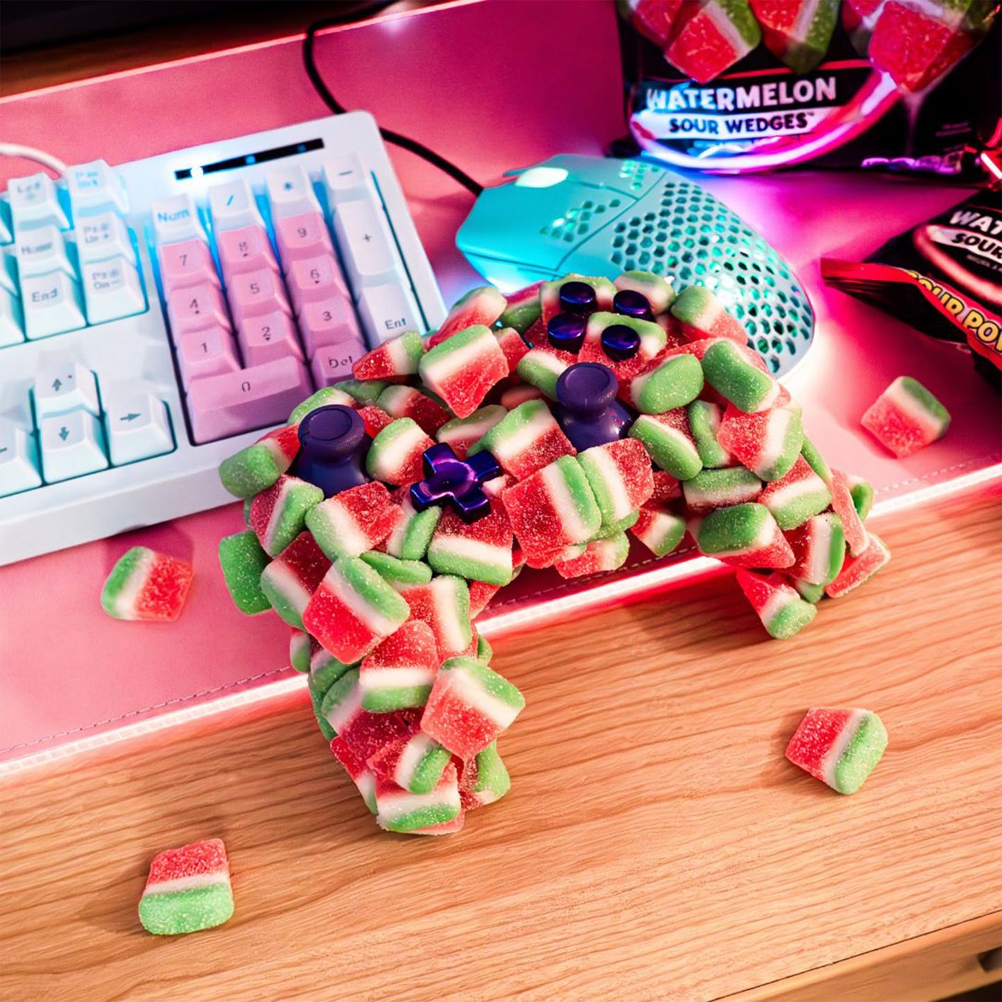 Sour Jacks, Sour Gummy Wedges, Watermelon Flavored Candy, 5Oz Bag (12 Pack)