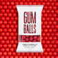 Candy Envy - Red 1 Inch Gumballs - 2lb Bag - Approximately 113 Gumballs Per Bag - North American Made & Kosher Certified