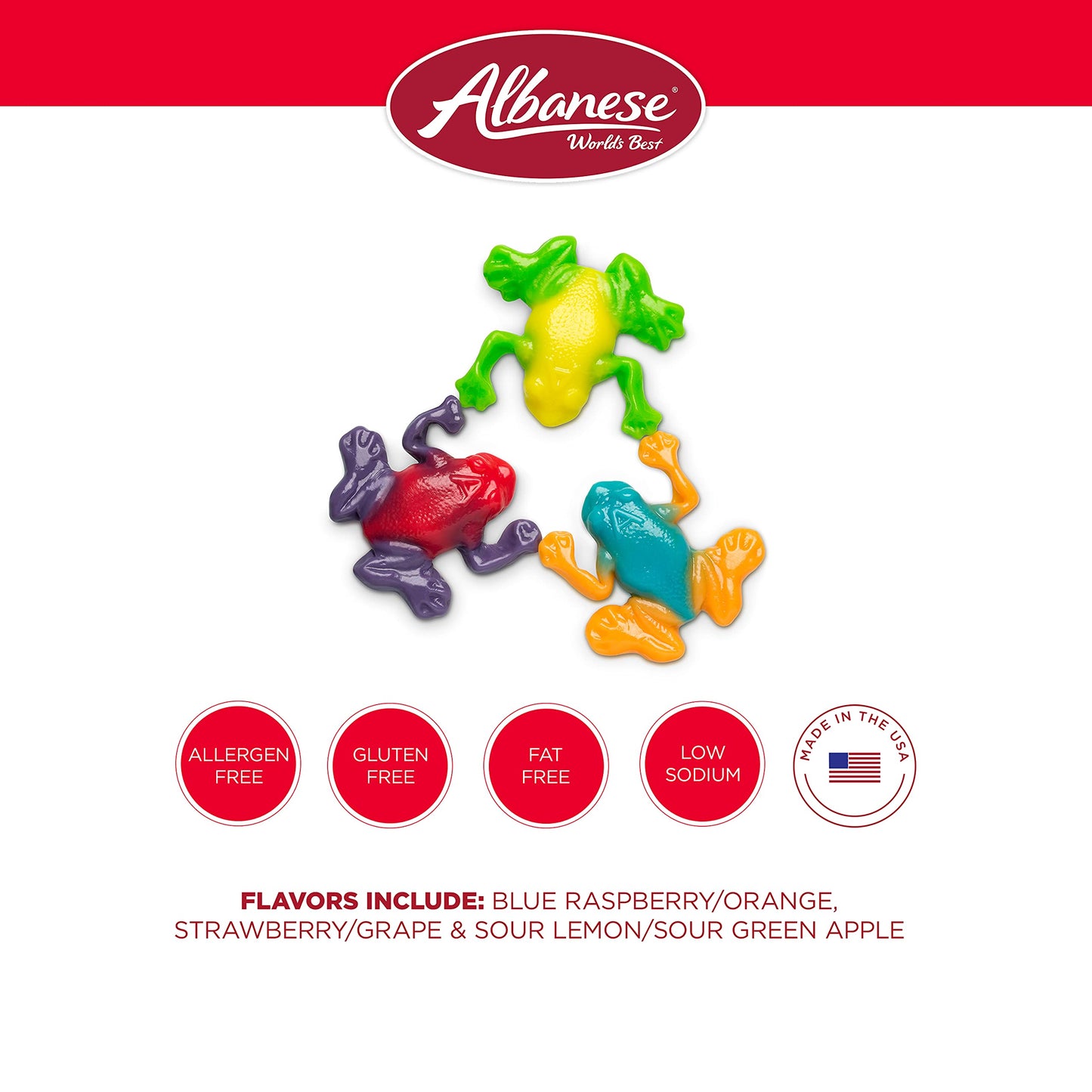 Albanese Worlds Best Gummi Rainforest Frogs  5lbs of Candy