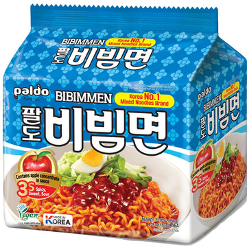 korea Paldo Bibim myun Cold Noodle instant ramen sweet spicy sauce 130g 4.59oz(Pack of 10)