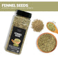 Fresh Finest Fennel Seeds, Premium Whole Seeds for Cooking & Baking, Non-GMO, 370G (13.05oz)