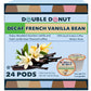 Double Donut Coffee Decaf French Vanilla Coffee Pods, Medium Roast, 24 Count, For Keurig K Cup Brewers