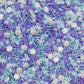 Snowflake Sprinkles Blue & White & Purple Christmas Sprinkles Mixed Size Snowflake Stars Jimmies Cakecookie Decorating Perfect F