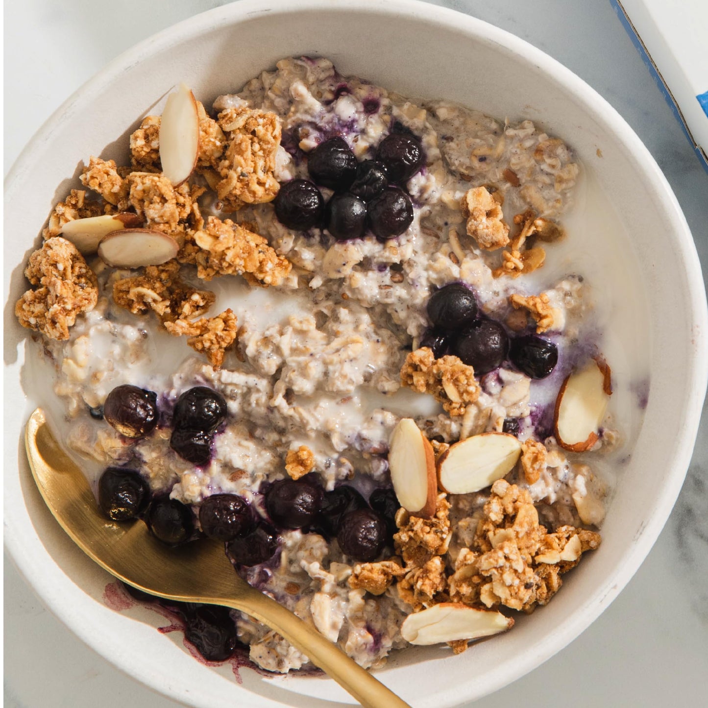 Purely Elizabeth Blueberry Flax Superfood Oatmeal, With Prebiotic Fiber, Gluten Free & Non-Gmo, 9.12 Oz (Pack Of 6)