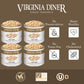 Virginia Diner Gourmet Extra Large Virginia Peanuts Blister Roasted Nuts All Natural Healthy Snack Gift 36Oz (4 Pack) Salted