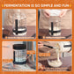 77L Sourdough Starter Kit - 35 oz Jar, Date Marker Band, Thermometer, Sc r, Cloth Cover, Acacia Wood Lid, 2 Pack