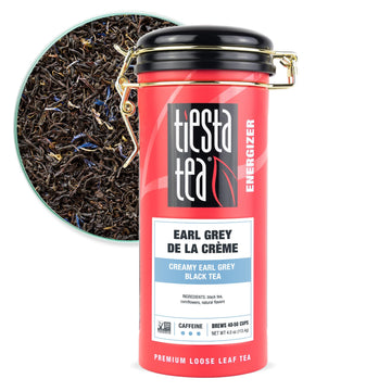 Tiesta Tea - Earl Grey de la Crme | Loose Leaf | Creamy Earl Grey Black Tea | Premium Blend | Caffeinated Black | Make Hot or Ic