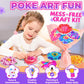 Vinkp Flower Bouquet Art Craft Kit, Arts And Crafts For Kids Ages 4-8, Poke Kit With With 6 Flowers & 6 Light Strings, Mess-Free For Girls & Boys, Craft Gift For Girls Ages 4, 5, 6, 7, 8+