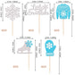 30 Pcs Snowflake Cupcake Toppers Glitter Skate Shoe Gloves Sweater Cupcake Picks For Snowflake Theme Winter Wonderland Baby Show