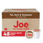 Joe Knows Coffee Single Serve Pods, Tall Dark and Handsome, 48 Count