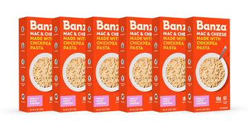 Banza Chickpea Pasta Shells and Cheese with Classic Cheddar  High Protein, Gluten Free Mac and Cheese, Healthy Macaroni and Chee
