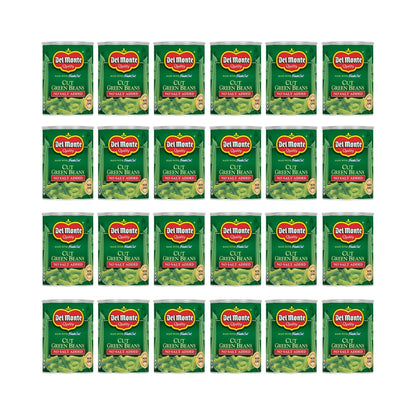 Del Monte FRESH CUT BLUE LAKE Cut Green Beans, No Salt Added Canned Vegetables, 24 Pack,14.5 oz Can