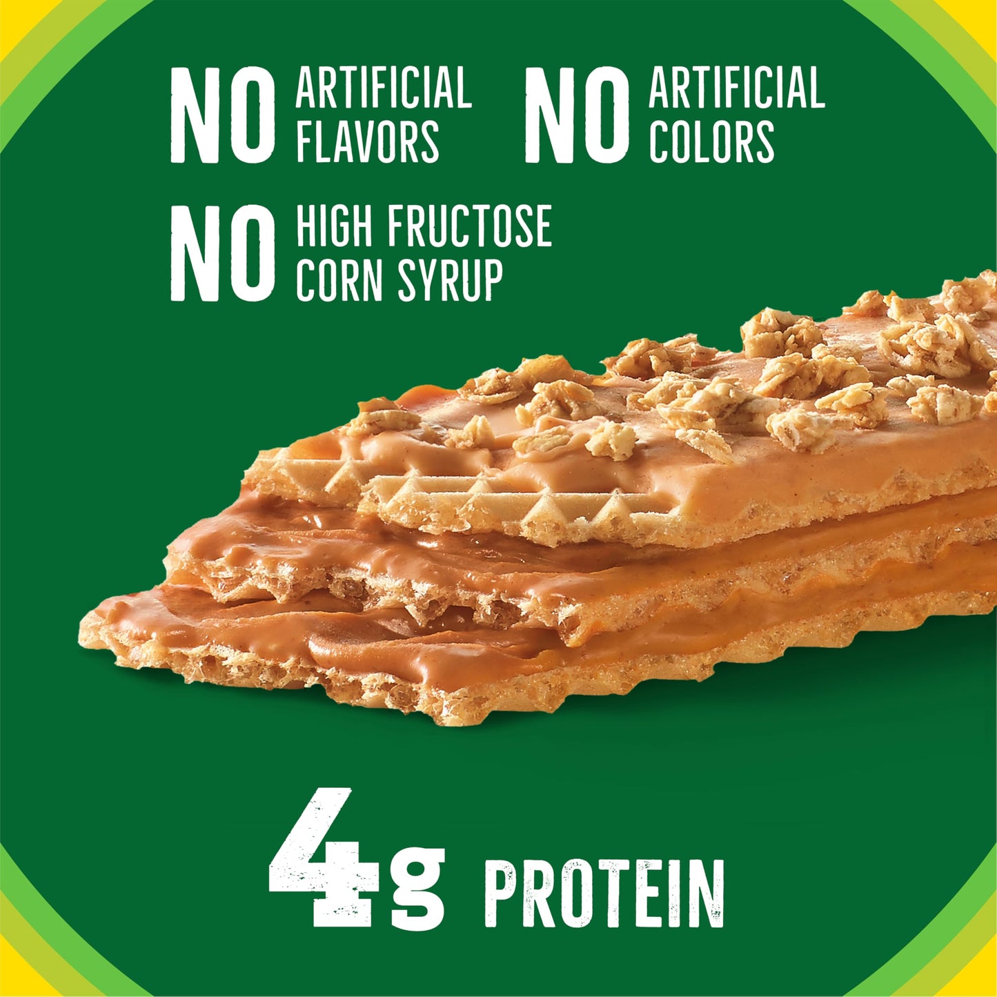Nature Valley Crispy Creamy Wafer Bars, Peanut Butter, 4g Protein, 5 Bars, 6.5 oz (Pack of 6)