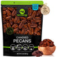 NUT CRAVINGS - Candied Pecans Honey Glazed Praline, No Shell (32oz - 2 LB) Bulk Nuts Packed Fresh in Resealable Bag - Healthy Pr