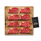 Rastellis Black Angus Beef Ribeye Steaks, 9 oz Portions, 8 Count, Total 4.5 lbs