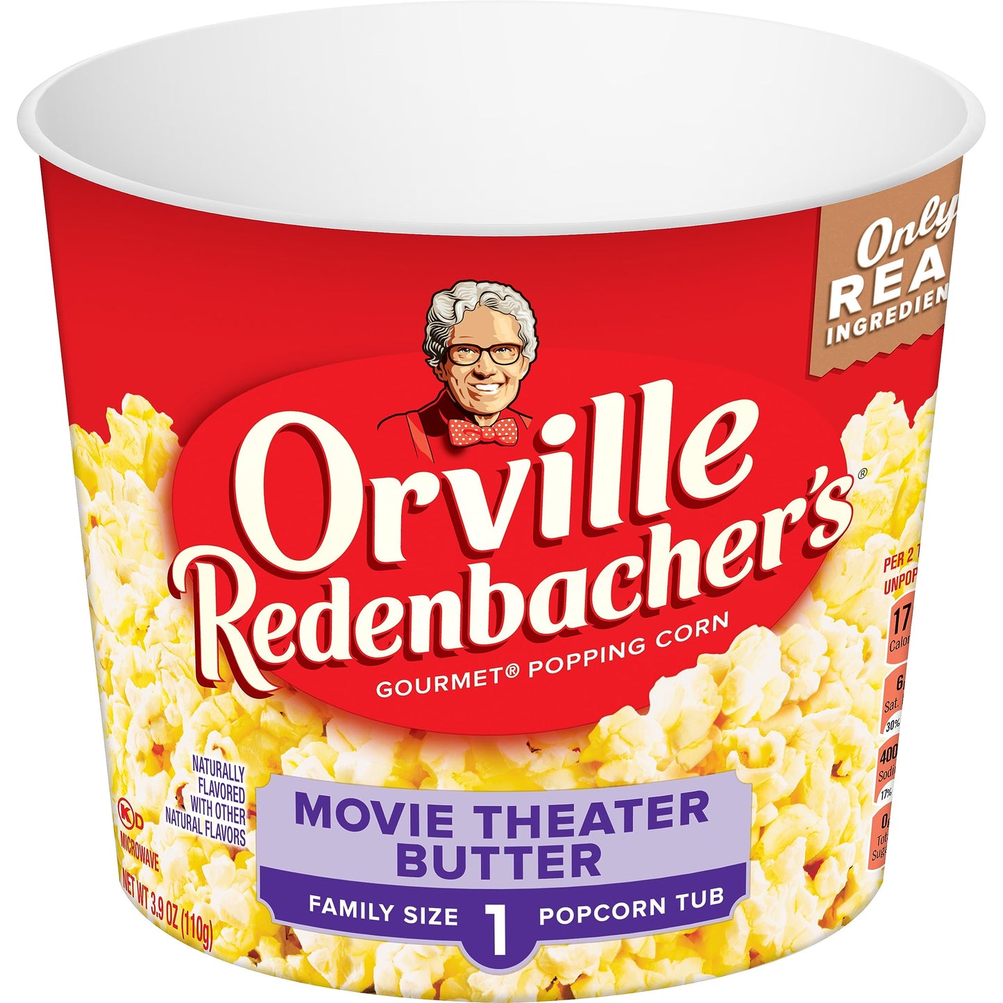 Orville RedenbacherS Movie Theater Butter Popcorn Tub  3.9 Ounce