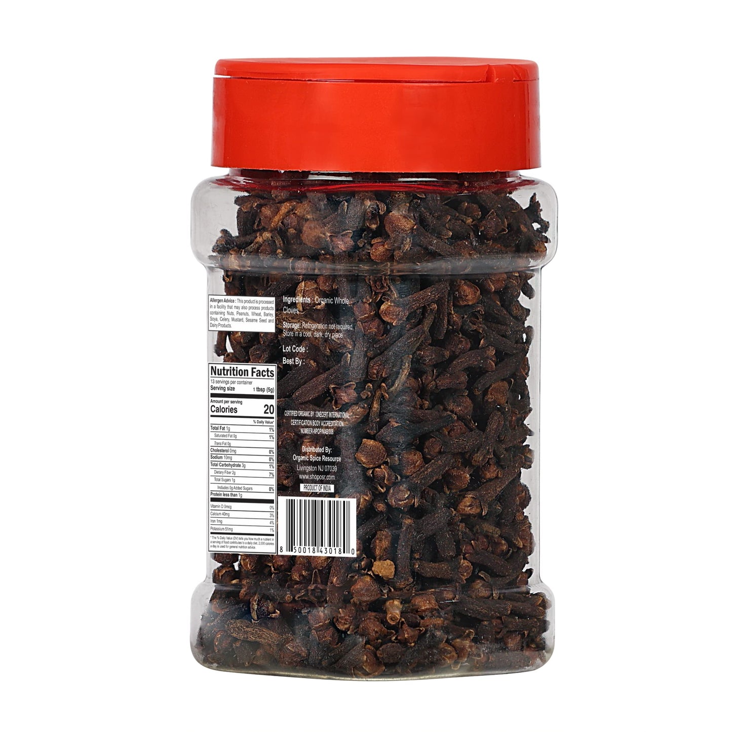 Organic Whole Cloves | 2.29 oz or 65g | USDA Organic Approved | Vegan | Non-GMO, All Natural Blend - 100% Raw and Natural from I