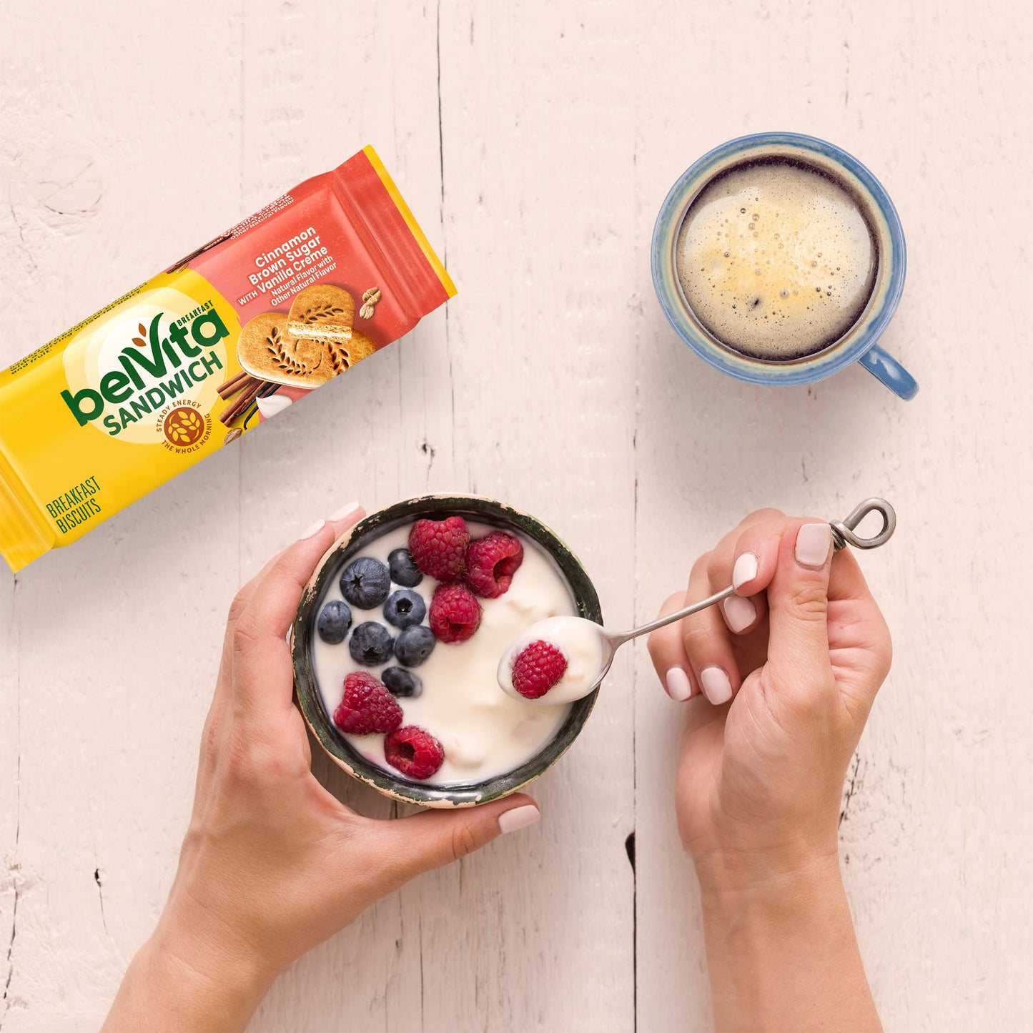 belVita Breakfast Sandwich Cinnamon Brown Sugar with Vanilla Creme Breakfast Biscuits, 5 Packs (2 Sandwiches Per Pack)